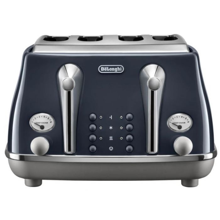 DeLonghi Icona Capitals 4 Slice Toaster, London Blue