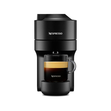 Nespresso Vertuo Pop Liquorice Black Bundle Coffee Machine (Includes Black Milk Frother)