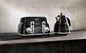DeLonghi Scultura Black Toaster and Kettle Bundle